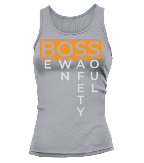 Boss Logo Funny Design Gold Tank top Woman