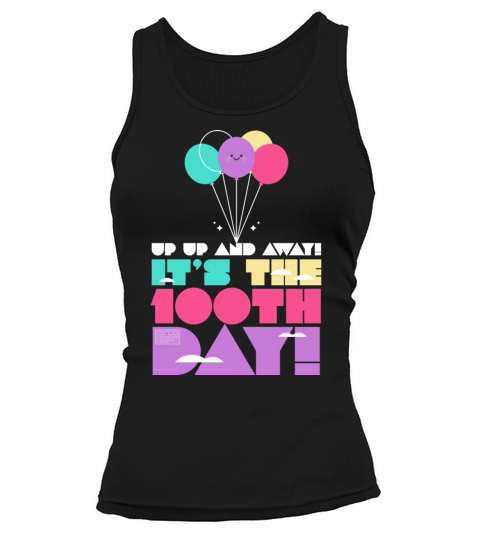 Cute Colorful Up and Away Balloon 100 Days of Scho Tank top Woman