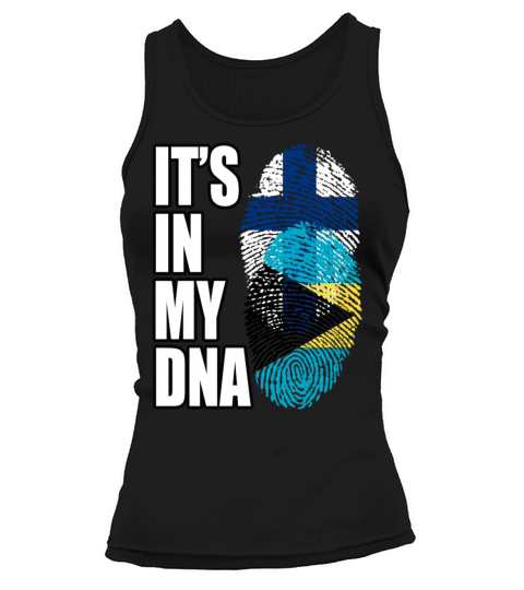 Finland And Bahamian Mix Heritage DNA Flag Tank top Woman