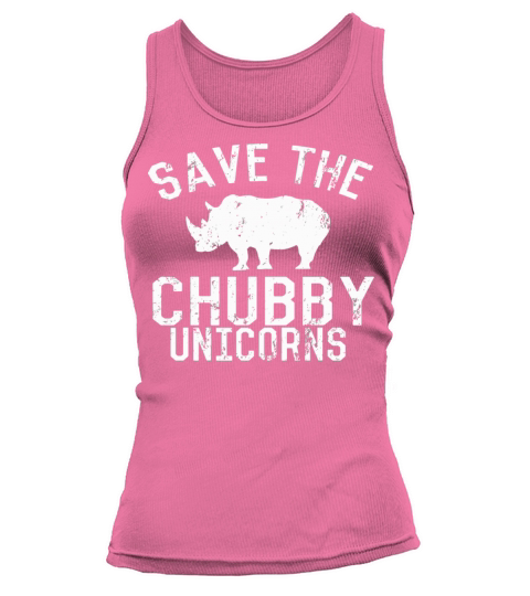 Funny Save The Chubby Unicorns Fat Rhino Vintage Tank top Woman
