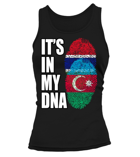Gambian And Azerbaijani Mix Heritage DNA Flag Tank top Woman