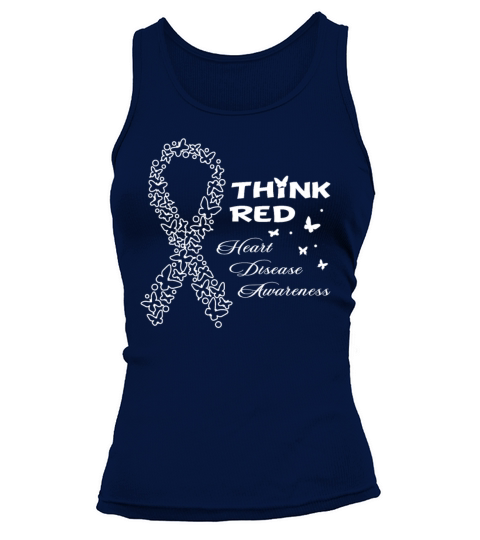 Go Red Ribbon Heart Disease Awareness Tank top Woman
