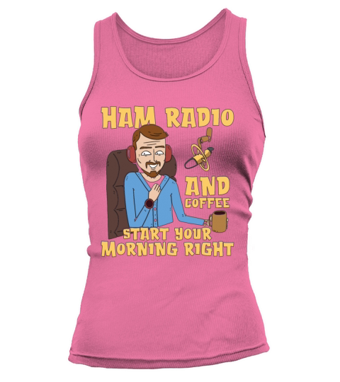 Ham Radio And Coffee Starts Amateur Radio Operator Tank top Woman