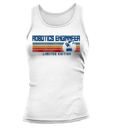 Robot Robotics Engineer Retro Tank top Woman