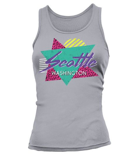 Seattle Washington Vintage Retro 80s Or 90s Tank top Woman