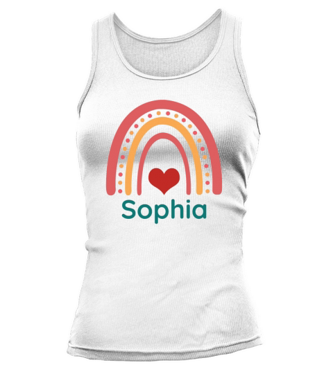 Sophia Vintage Boho Rainbow Tank top Woman