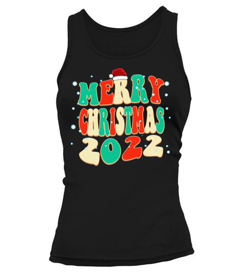 Vintage Color Classic Design Merry Christmas Tank top Woman