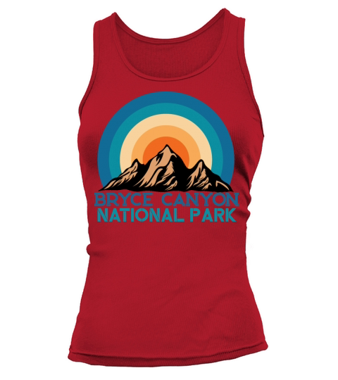 Vintage Retro Bryce Canyon National Park Mountain Tank top Woman