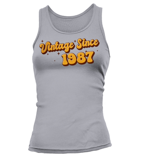 Vintage since 1987 36 Years Old - Groovy 36th Tank top Woman