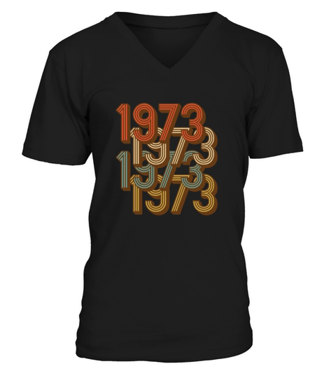 1973 vintage retro V-Neck T-shirt