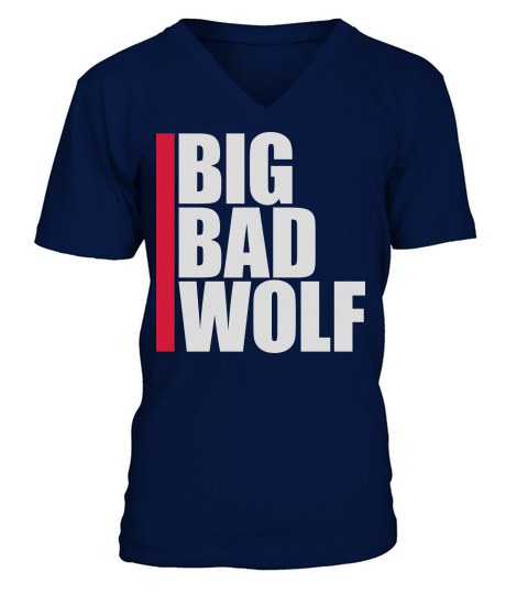 big bad wolf quote V-Neck T-shirt