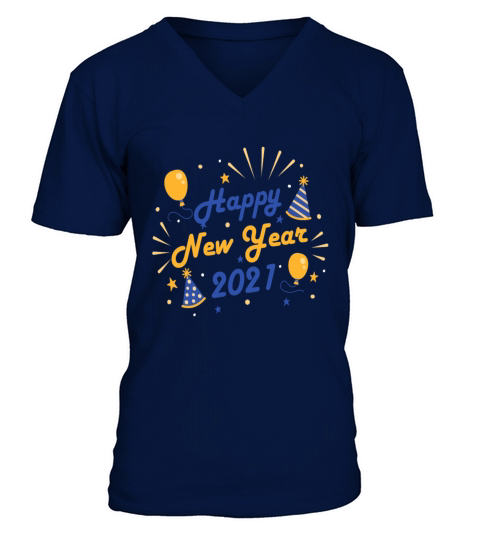 Happy New Year 2021 V-Neck T-shirt
