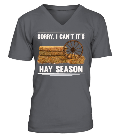 Hay Season Agriculture Local Farmers V-Neck T-shirt
