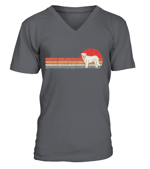 Kuvasz Retro Owner Vintage V-Neck T-shirt