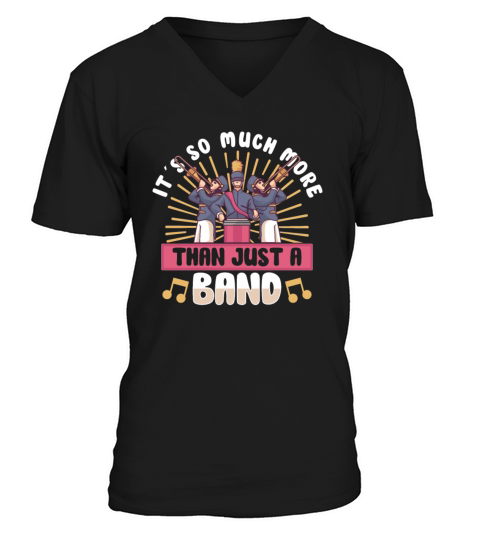 Marching Band Clarinetist School Rehearsal Music V-Neck T-shirt