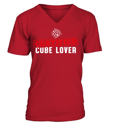 Rubix Cube Certified Speed Cubing Lover Vintage Yo V-Neck T-shirt