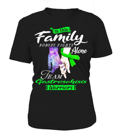In This Family Nobody Fights Alone Gastroschisis Women's T-Shirt