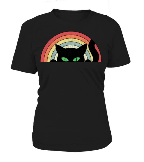 Vintage Cute Cat Shirt for Teen Girls and Women Women's T-Shirt