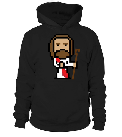 8 Bit Jesus Vintage Video Game Player Christian8 b Hoodie Unisex