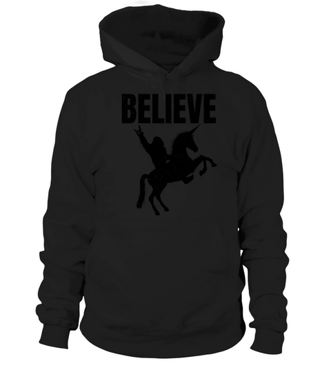 Bigfoot Riding A Unicorn Hoodie Unisex