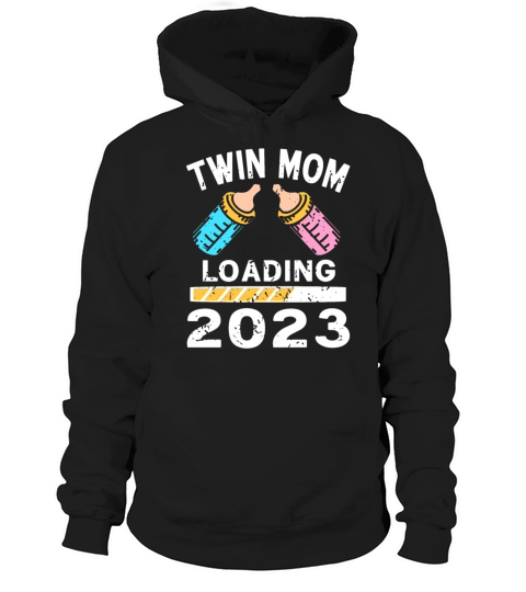 Womens Twin Mama Twin Mom to Be Pregnancy Hoodie Unisex