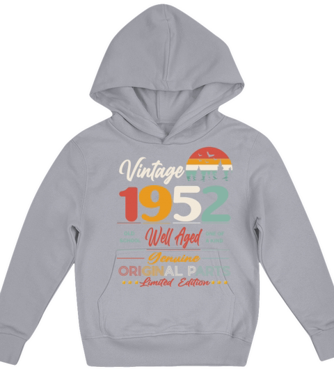 1952 Original vintage vintage retro birthday Kids Hoodie