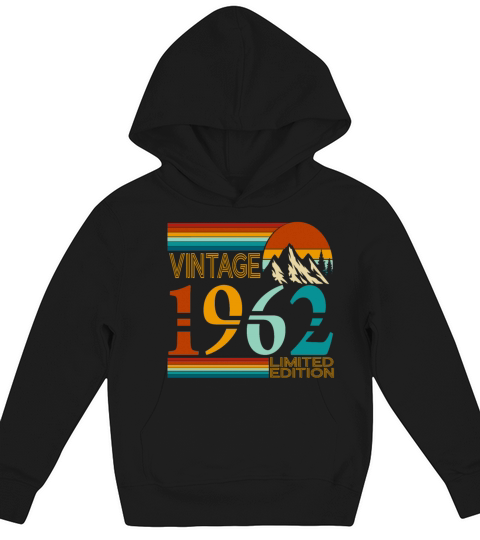 1962 vintage vintage retro birthday gift Kids Hoodie