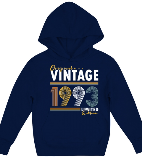 30th birthday born in 1993 original vintage 1993 Kids Hoodie