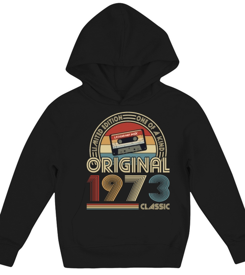 50th birthday vintage 1973 original 1973 classic Kids Hoodie