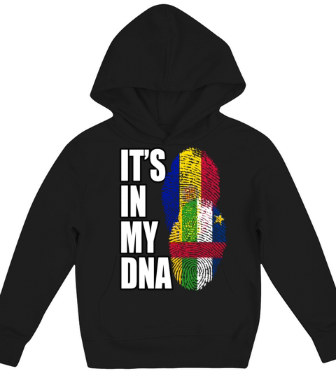 Andorran And Central African Mix Heritage DNA Flag Kids Hoodie