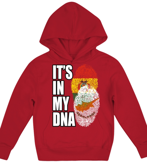 Cypriot And Bolivian Mix Heritage DNA Flag Kids Hoodie