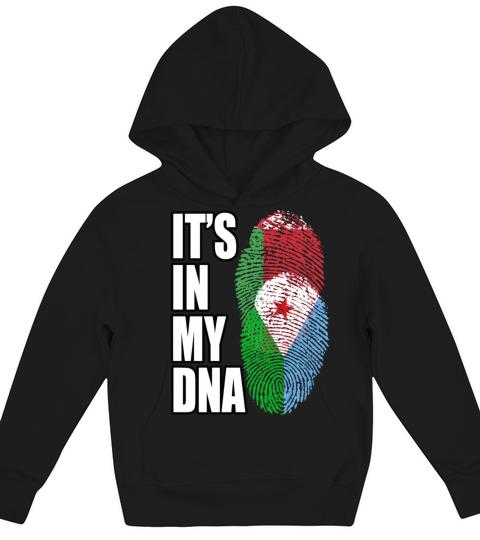 Djiboutian And Belarusian Mix Heritage DNA Flag Kids Hoodie