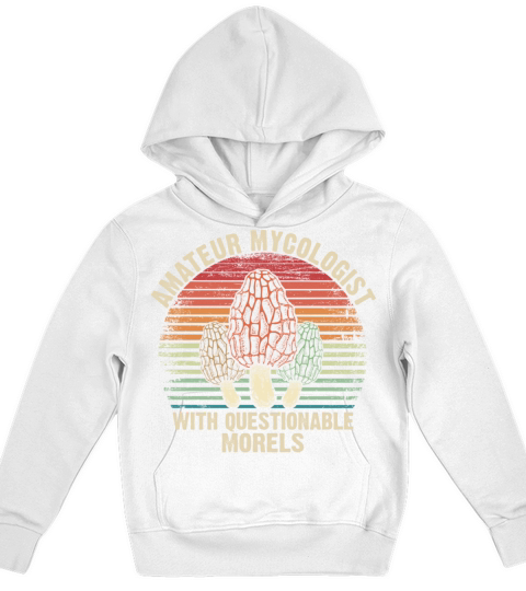 Funny Mushroom Forager Gift Amateur Mycologist wit Kids Hoodie