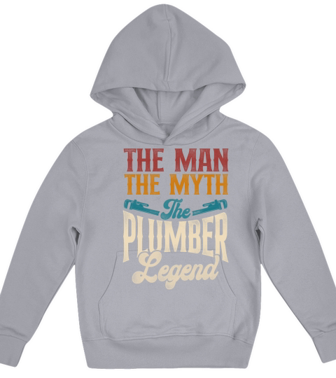 Plumbing Plumber Dad Vintage Retro Kids Hoodie
