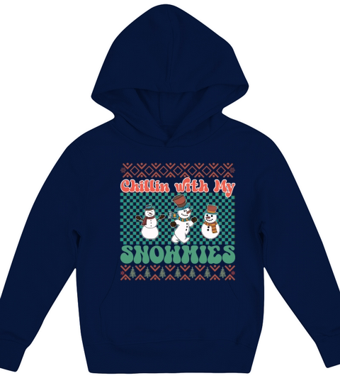 Merry Christmas retro vintage pink santa claus Kids Hoodie