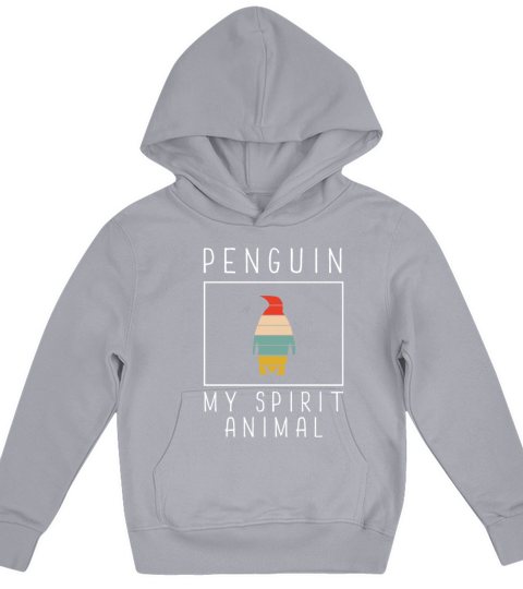 Spirit Animal Vintage Sunset Cute Womens Penguin Kids Hoodie