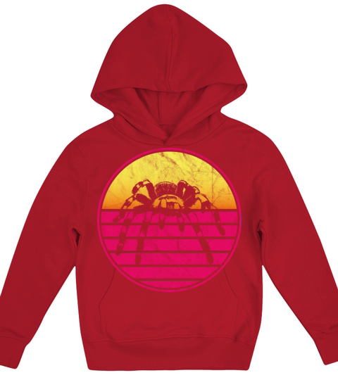 Tarantula Vintage Sunset Retro Cute Womens Tarant Kids Hoodie