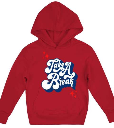 Vintage Take A Break Kids Hoodie