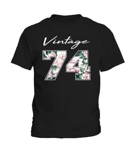 1974 Vintage born in Retro age Birthday gift idea Kids T-Shirt