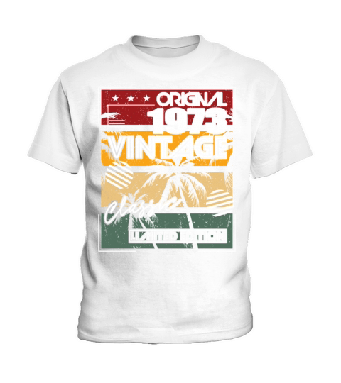 50th birthday vintage 1973 original classic 1973 Kids T-Shirt