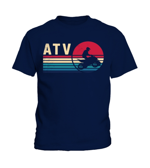 all terrain vehicles aesthetic vintage art retro t Kids T-Shirt