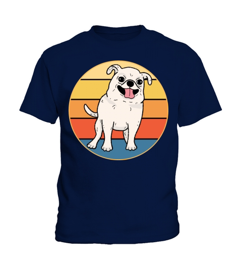Cute Chihuahua Dog Breed Vintage Retro Sunset Kids T-Shirt