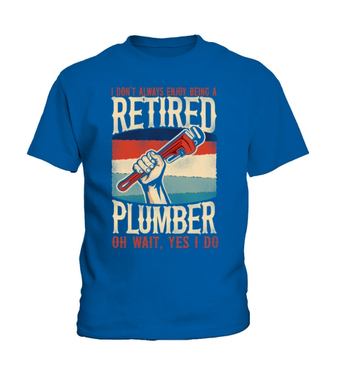 Plumbing Plumber Retired Vintage Kids T-Shirt