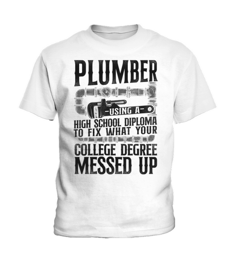 Plumbing Plumber Vintage Plumber Kids T-Shirt