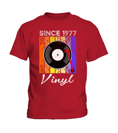 Since 1977 Vinyl Retro Record Vintage Music Kids T-Shirt