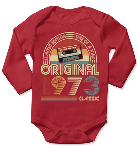 50th birthday vintage 1973 original 1973 classic Long Sleeve Baby One-Piece