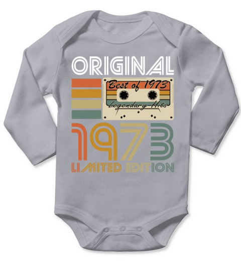 50th birthday vintage 1973 original 1973 Long Sleeve Baby One-Piece