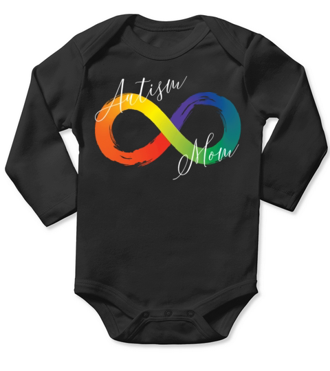 Autism Mom Infinity Symbol Spectrum Autism Long Sleeve Baby One-Piece