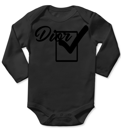 Dior Tshirt Long Sleeve Baby One-Piece