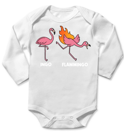 Flamming german quote Long Sleeve Baby One-Piece